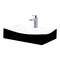 Novatto Porcelain Vessel Sink Combo with Brushed Nickel Faucet, Drain and Sealer NSFC-01134BW368SBN - alternate 4